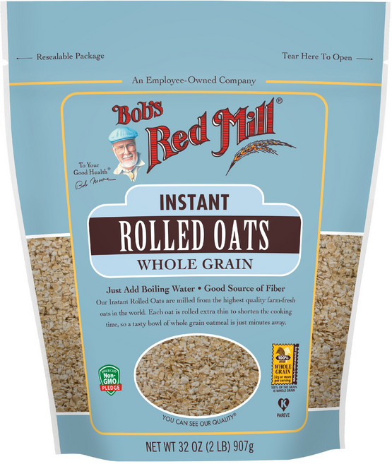 밥스레드밀 인스턴트 롤드 오트 홀 그레인, 907g, 1개