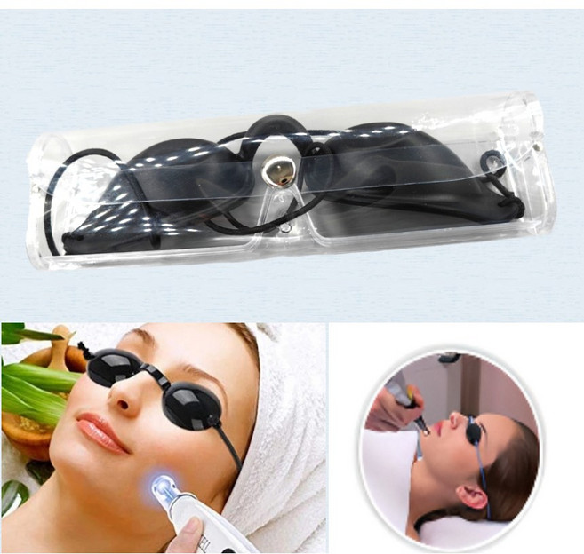 해다인 led 레이저 눈보호고글 눈가리개 2개, 1세트