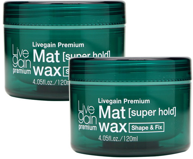 새한화장품 새한 리브겐 프리미엄 매트 헤어 왁스 120ml (슈퍼홀드), 2개