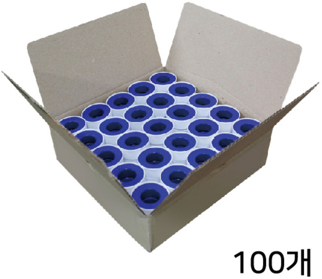 실리콘 배관 연결 테이프 누수 테프론 10M 100개