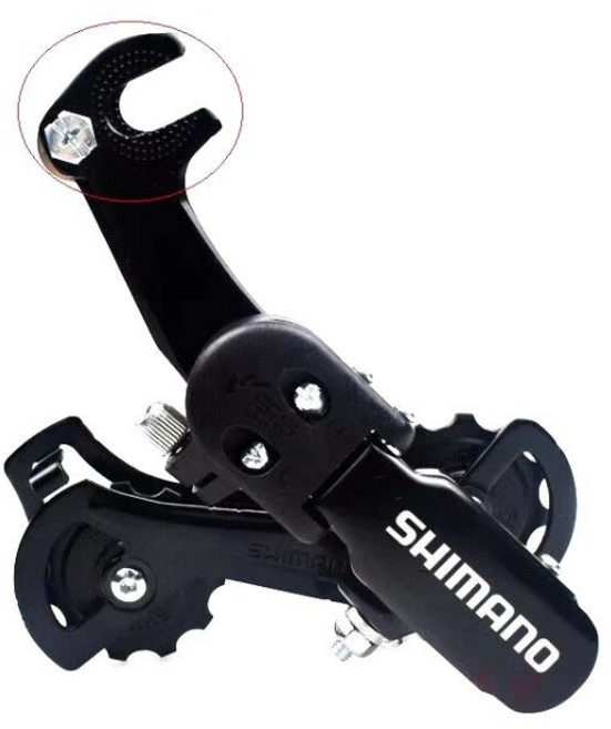 맘모스바이크 시마노 7단 변속기 RD-TZ31 자전거 볼트방식 21단 기어 정품사용설명서 포함, 1개, 블랙