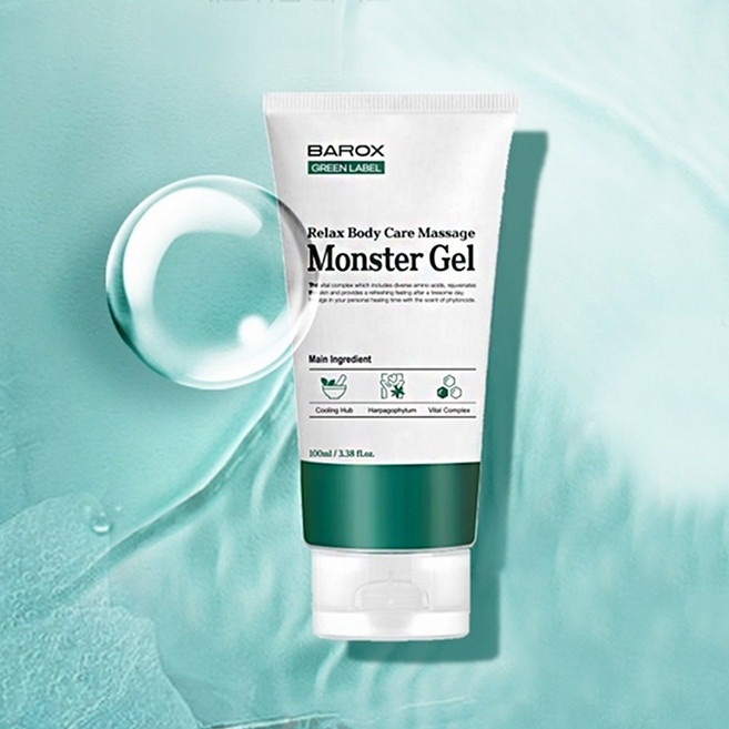 킴스팩토리 바록스 스포츠겔 몬스터 그린라벨 마사지젤 쿨링크림, 1개, 50ml