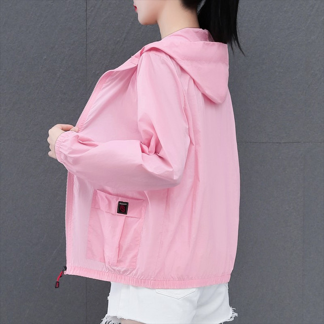 防晒衣女夏季新款輕薄超薄透氣防紫外線冰絲騎車防晒服上衣女裝防曬衣涼感外套防曬衫冰絲外套防曬外套防曬薄外套