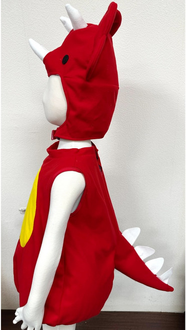 瘋狂派對 三角龍服裝 兒童變裝服 可愛澎澎恐龍裝 台灣製造, 紅色, 綠色, 1個