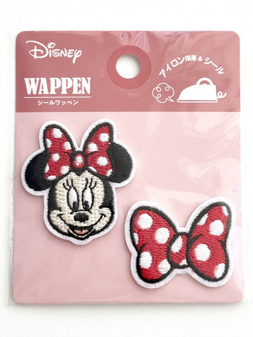 디즈니 미니마우스 트윈 스티커 자수 와펜