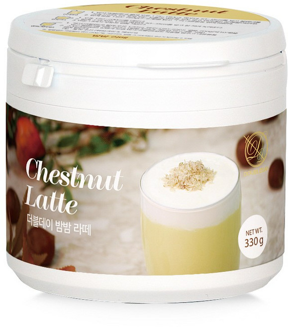 [더블데이] 밤밤 라떼 파우더 홈카페 330G / 체스트넛 라떼 프라페 음료 베이스 믹스, 330g(홈카페), 1개, 1개입