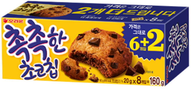 오리온 촉촉한 초코칩, 160g, 1개