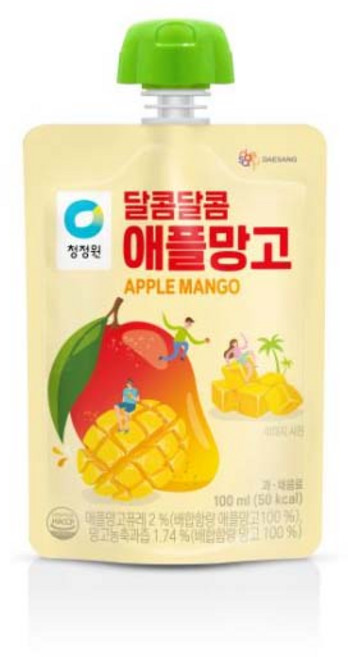 청정원 달콤달콤 애플망고, 100ML, 40, 100ml, 40개