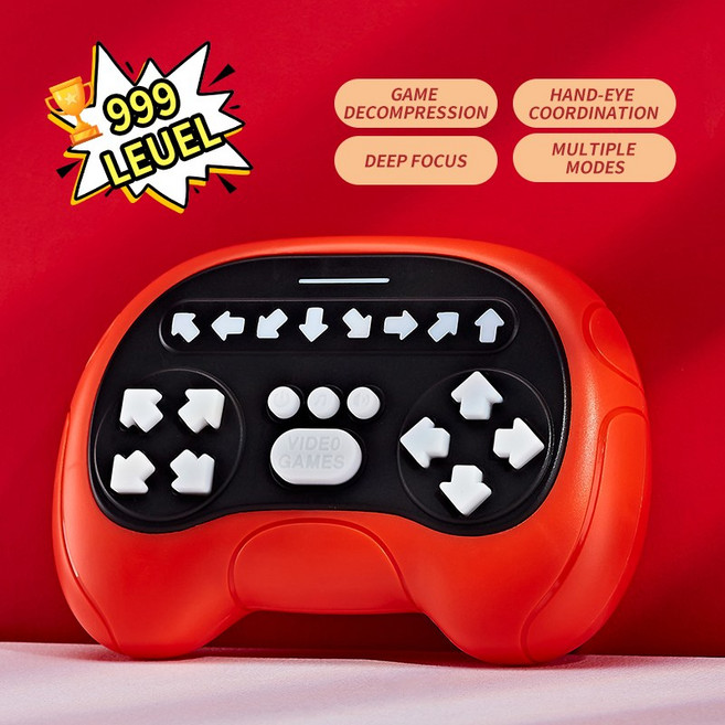 GEEKI 피젯 토이 키덜트 감압 장난감 스트레스 해소 집중력 향상 ZLang 휴대용 댄스 메모리 게임 퀵 푸시 성인용 리듬 콘솔 글로우 선물, [04] GS126 Play style, 1개