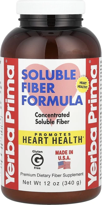 Yerba Prima 수용성 섬유소 포뮬러 340g(12oz), 6개, 340g - 쿠팡