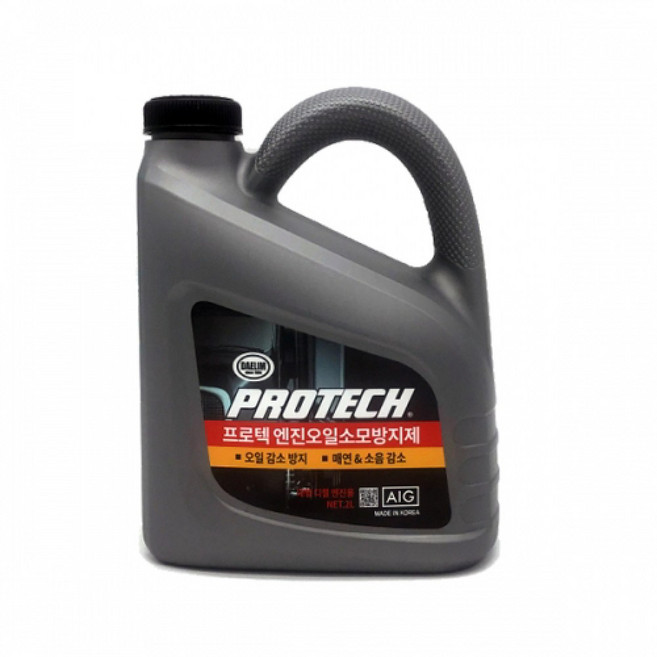 프로텍 엔진오일소모방지제 대형디젤전용 전설기계중기용 2L 대림기업 엔진기밀성유지 매연감소 소음감소 블로우바이가스 최소화, 3. 엔진오일소모방지제 2L, 1개