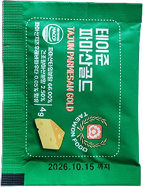 [마켓알토] 태원식품 테이준 파마산골드 4g, 1박스, 2kg