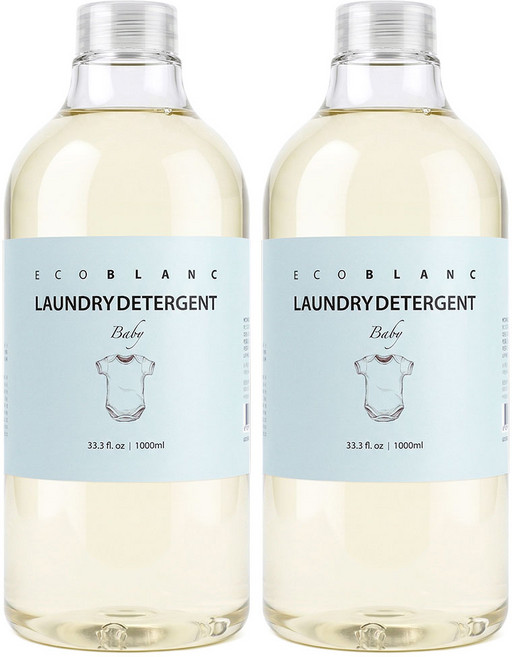 에코블랑 유아세제 무향 1L, 2개