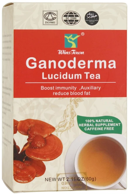윈스 타운 영지버섯 차 력 증진 및 보조 혈지방 감소 티 Wins Town Ganoderma Lucidum Tea Organic Reishi Mushroom Herbal Te, 1개, 172.36g - 쿠팡