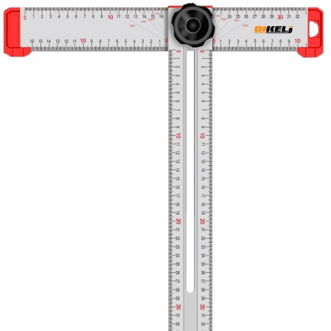 미란다 목공 각도조절 알루미늄 T자 각도자 60cm, 1개