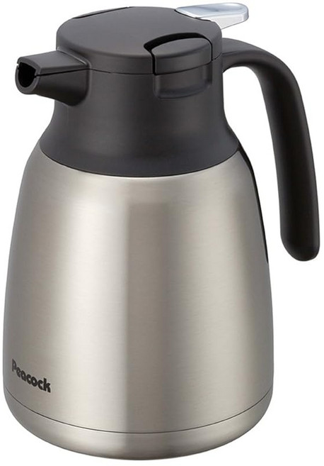 피코크 스테인리스 포트 핸디포트 탁상포트 포트 보온 보냉 1.0LAHR-100XA 실버, 1개, 상세페이지 참조, 1ml