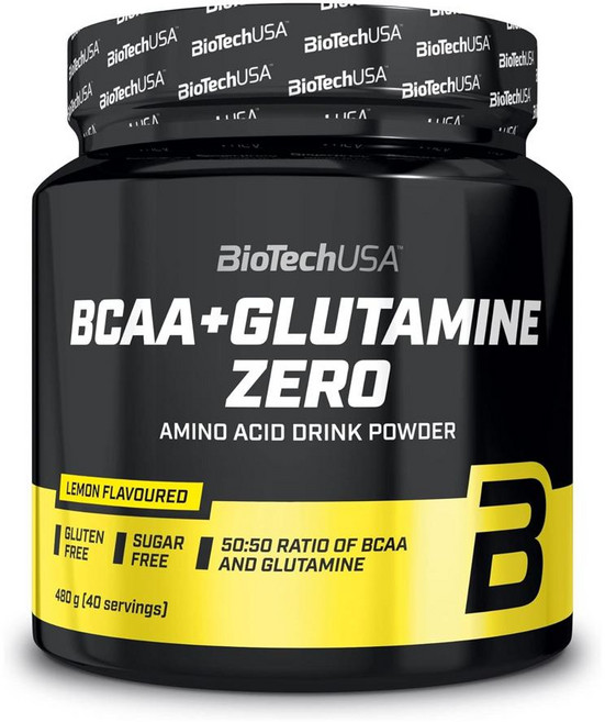 BioTechUSA 바이오테크USA BCAA + 글루타민 제로 레몬맛 40회분, 480g, 1개