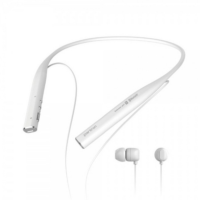 파트론 블루투스 넥밴드 PBH-300 설명서 전용파우치), 본제품, 케이블클립, 이어캡(3종