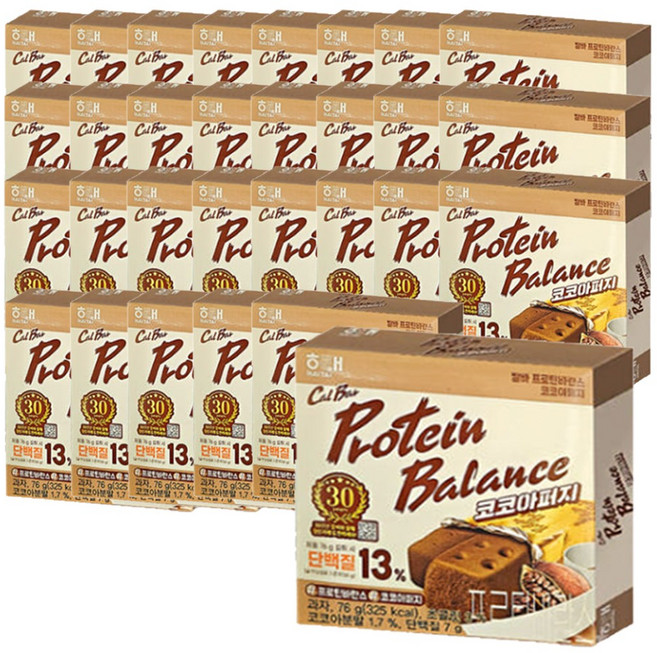 칼바프로틴발란스 코코아퍼지, 76g, 30개