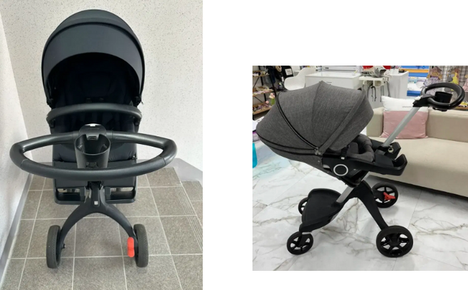 중고 유모차 - 노르웨이 stokke 스토케 익스플로리 V6 유아용 트래불시스템