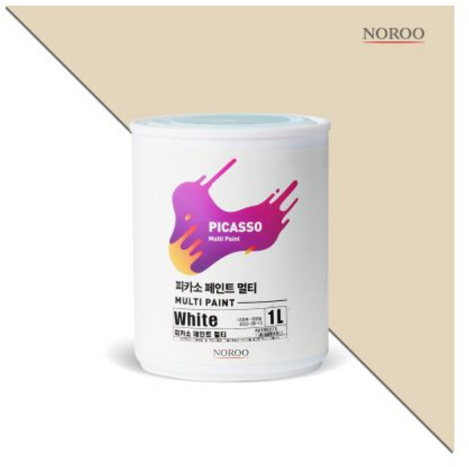 노루페인트 피카소 페인트 멀티, 라이트베이지SP2070, 1L, 1개