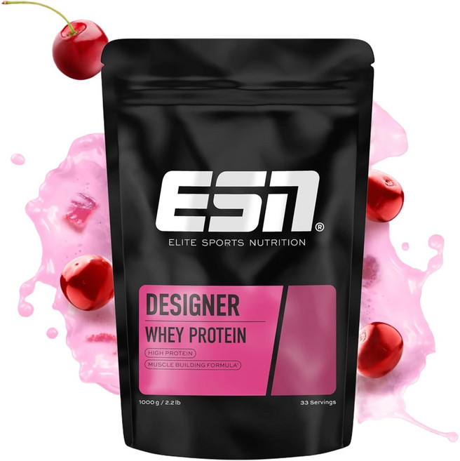 ESN 웨이 프로틴 파우더 체리요거트맛 1kg 단백질 보충제, 화이트 초콜릿 피스타치오