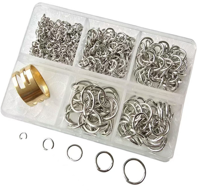 단단한 오링 더블유제이 키링부자재 키링 연결 고리 두꺼운오링 키링 오링, 실버, 1개