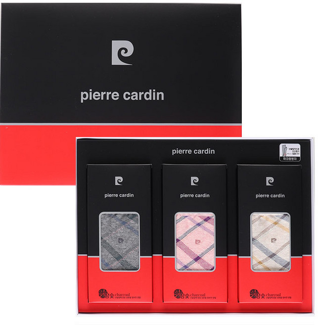 [피에르가르뎅] 국내산 여성양말3족 선물세트 고급선물포장배송