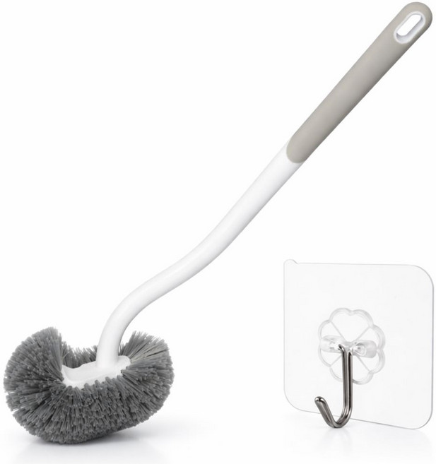 소픽 편리한 변기 청소솔 + 무타공걸이 세트, 변기솔+무타공걸이, 1세트