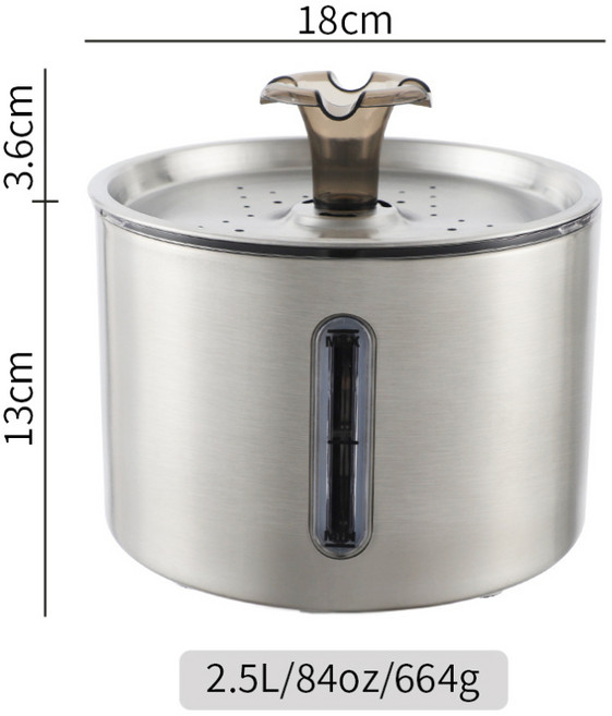 【新品 貓咪狗狗自動飲水器, 1個, 304不銹鋼寵物飲水機