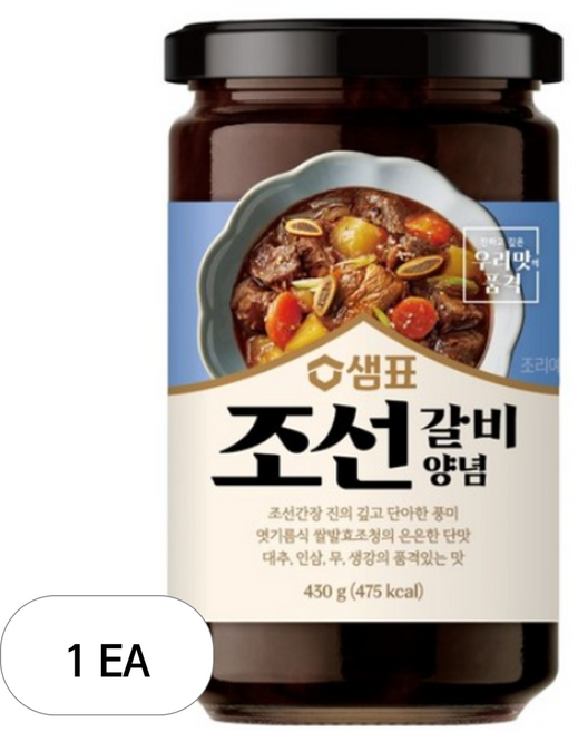 샘표 조선갈비 양념, 430g, 1개