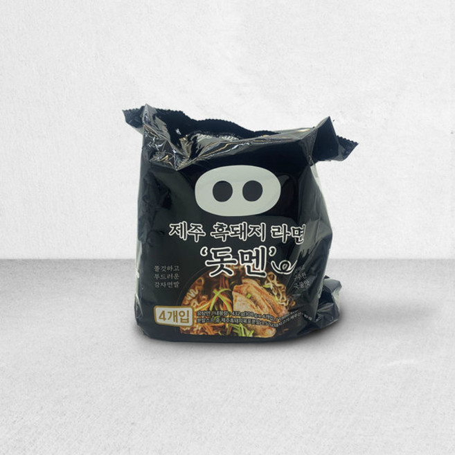 제주에서온 제주 흑돼지 라면 돗멘 1봉4개입, 12개