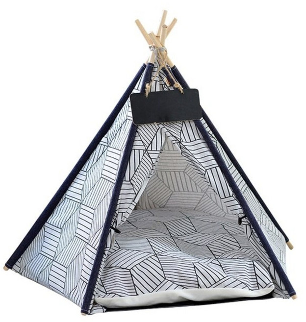 강아지소파 애완 동물 천막 개집 고양이 휴대용 이동식 텐트, 1개, A.다이아몬드 리넨