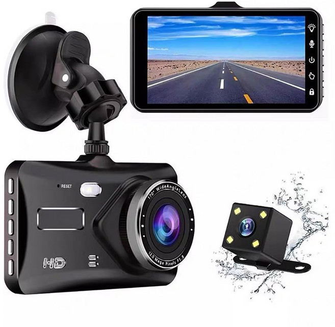 바유미키 4인치 전후방카메라 2채널 블랙박스 32GB