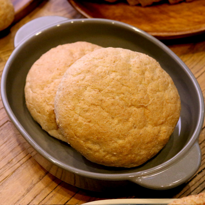 국내산 발아 통밀로 만든 비건빵 햄버거빵 5개입, 1개, 400g