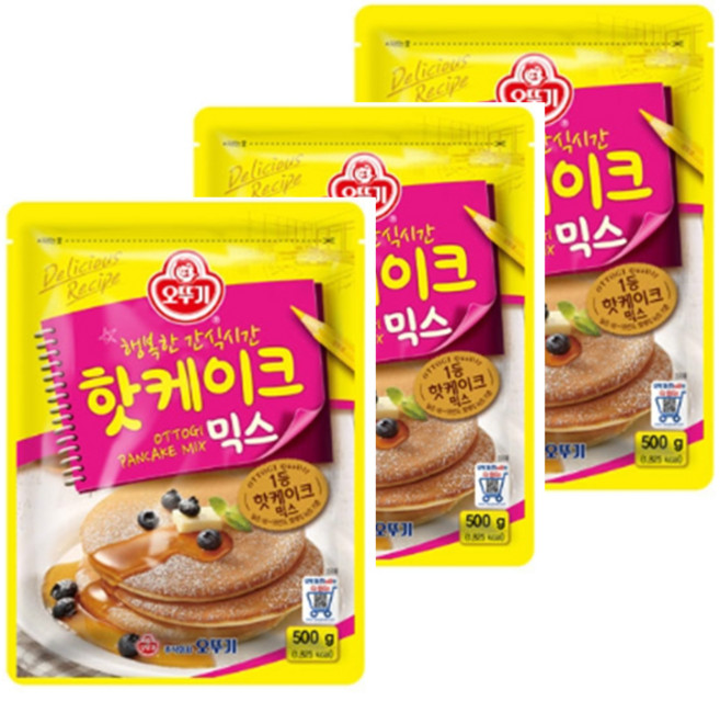 오뚜기 핫케이크 믹스, 500g, 3개