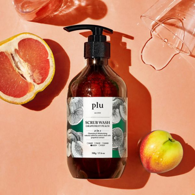 플루 데일리 스크럽 바디워시 자몽 피치 500g