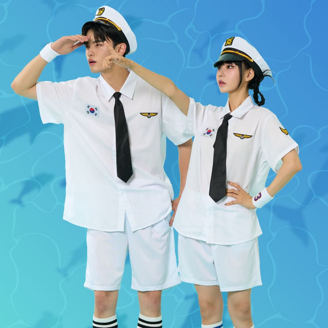 해양소년단 마린룩 해군 반티 체육대회 졸사컨셉 할로윈 의상 코스튬 코스프레