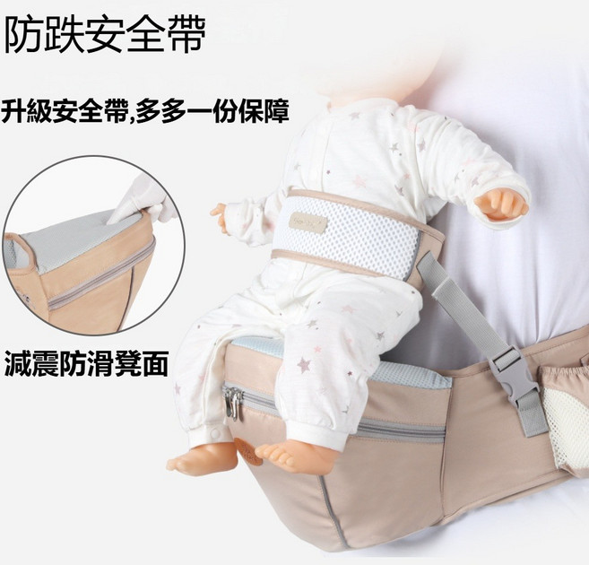 Gabesy 升級版凳心腰凳 加厚設計 舒適透氣 多功能收納, S383-卡其