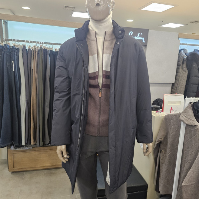 5층피에르가르뎅 캐주얼 [동아쇼핑] 구스다운 하프코트 PZCT4904 네이비