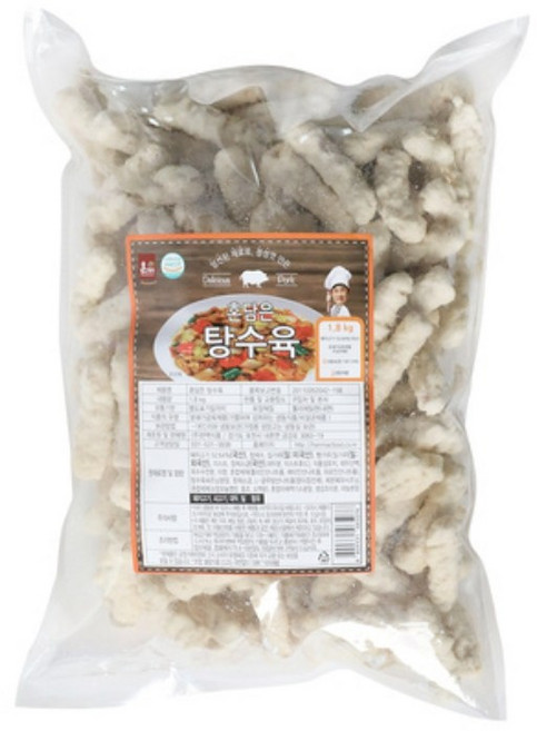 한맥 노브랜드 분식 안주 간식 식자재 냉동 업소용 튀김 류 혼담은 탕수육 1.8kg 1개