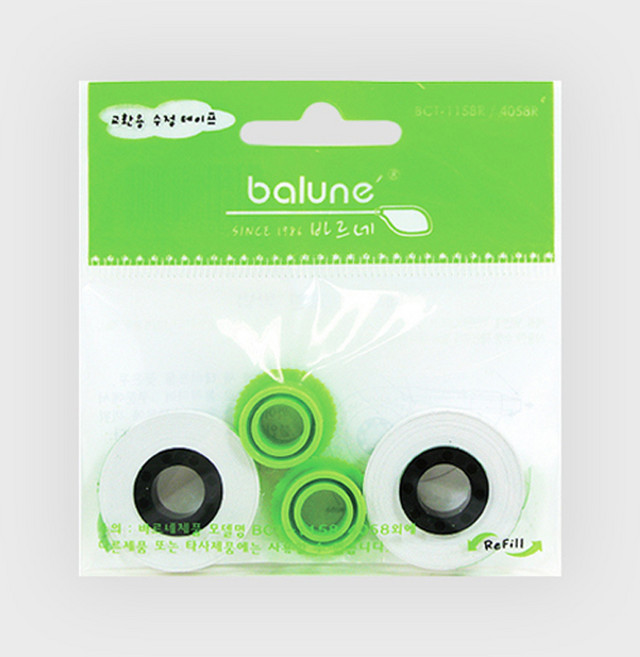 바르네 수정테이프 리필 BCT-1158R, 단품