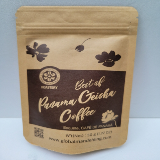 (파나마게이샤커피- 커피전문기업) 파나마 게이샤 커피원두 50g (산지:Boquete Natural 건조 ) '신이 내린 커피' '과일향에 침샘을 자극하는 커피', 1개