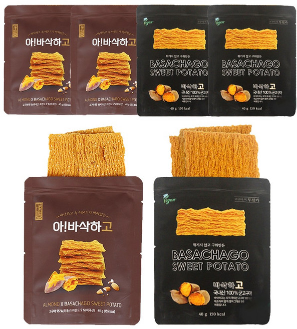 바삭하고 고구마칩 40g 아몬드 바삭하고 고구마칩 40g 3세트
