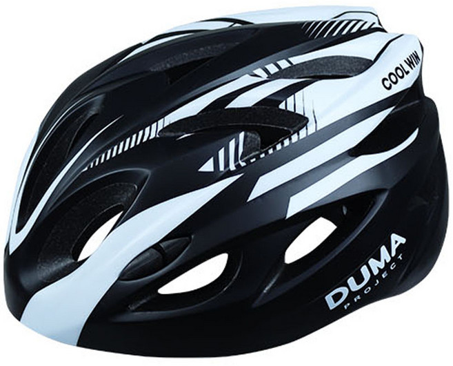 듀마 쿨윈 자전거 헬멧, 블랙화이트(L), 듀마 쿨윈 헬멧, 1개