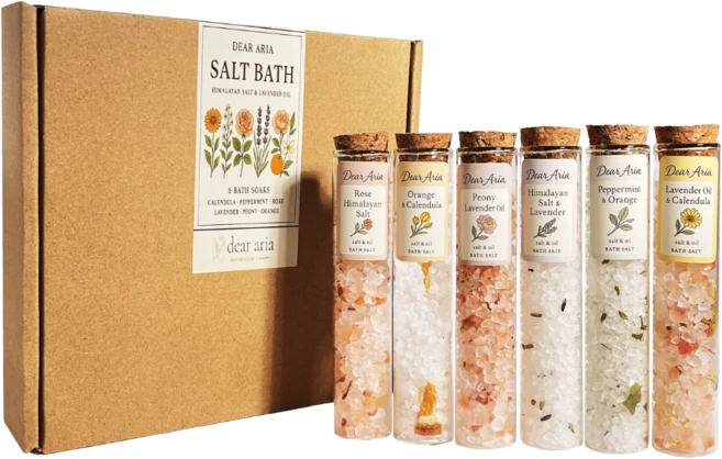 디어아리아 반신욕 허브 배쓰 솔트 배쓰밤 천연 어린이 소금 목욕 소금 천연 입욕제 아로마테라피 홈스파 선물 6pcs set [허브스파솔트입욕제], 50g, 6개 - 쿠팡