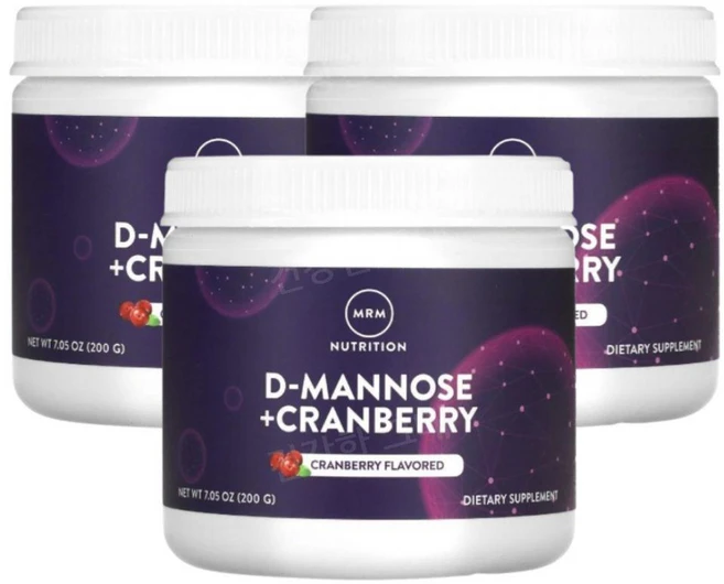 MRM Nutrition D-만노스 플러스 크랜베리 200g(7.05oz), 3개 - 쿠팡