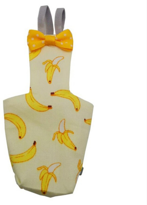 까마느 앵무새 기저귀 조류 하네스 용품 옷, M, 2개, 바나나