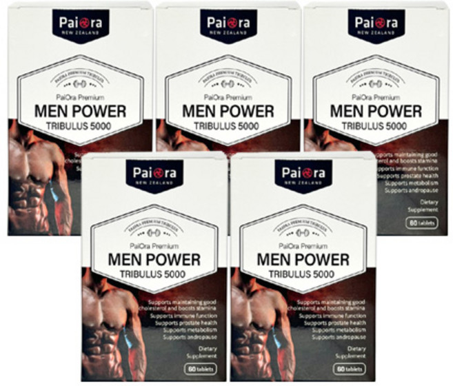 뉴질랜드 파이오라 PaiOra Men Power 맨 파워, 5개, 60정