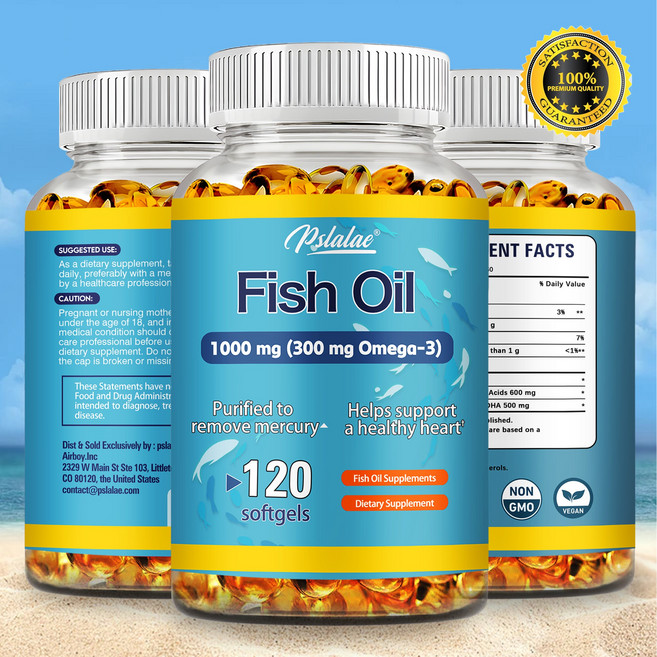 Pslalae 魚油 1000mg (300mg Omega-3) 120粒軟膠囊, 240組